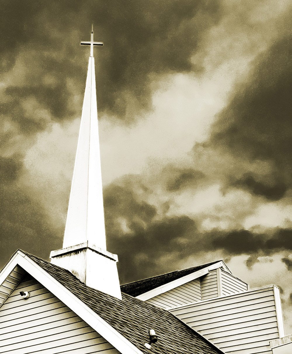 Gold colored picture of our Steeple